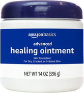 Amazon Basics Healing Ointment & Skin Protectant for Dry & Cracked Skin and Chapped Lips, Fragrance Free,
