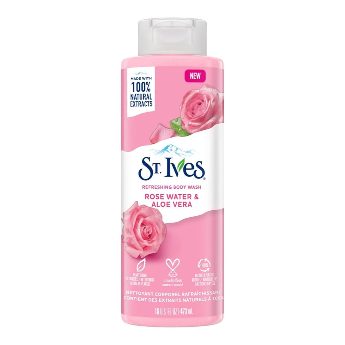 ST IVES BODY WASH - REFRESHING BODY WASH (ROSEWATER & ALOE VERA)