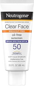 Neutrogena Clear Face Sunscreen Spf 50