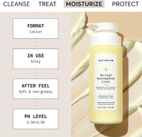 Naturium Bio-Lipid Restoring Moisturizing Body Lotion with Shea Butter, Fragrance Free, 14 oz