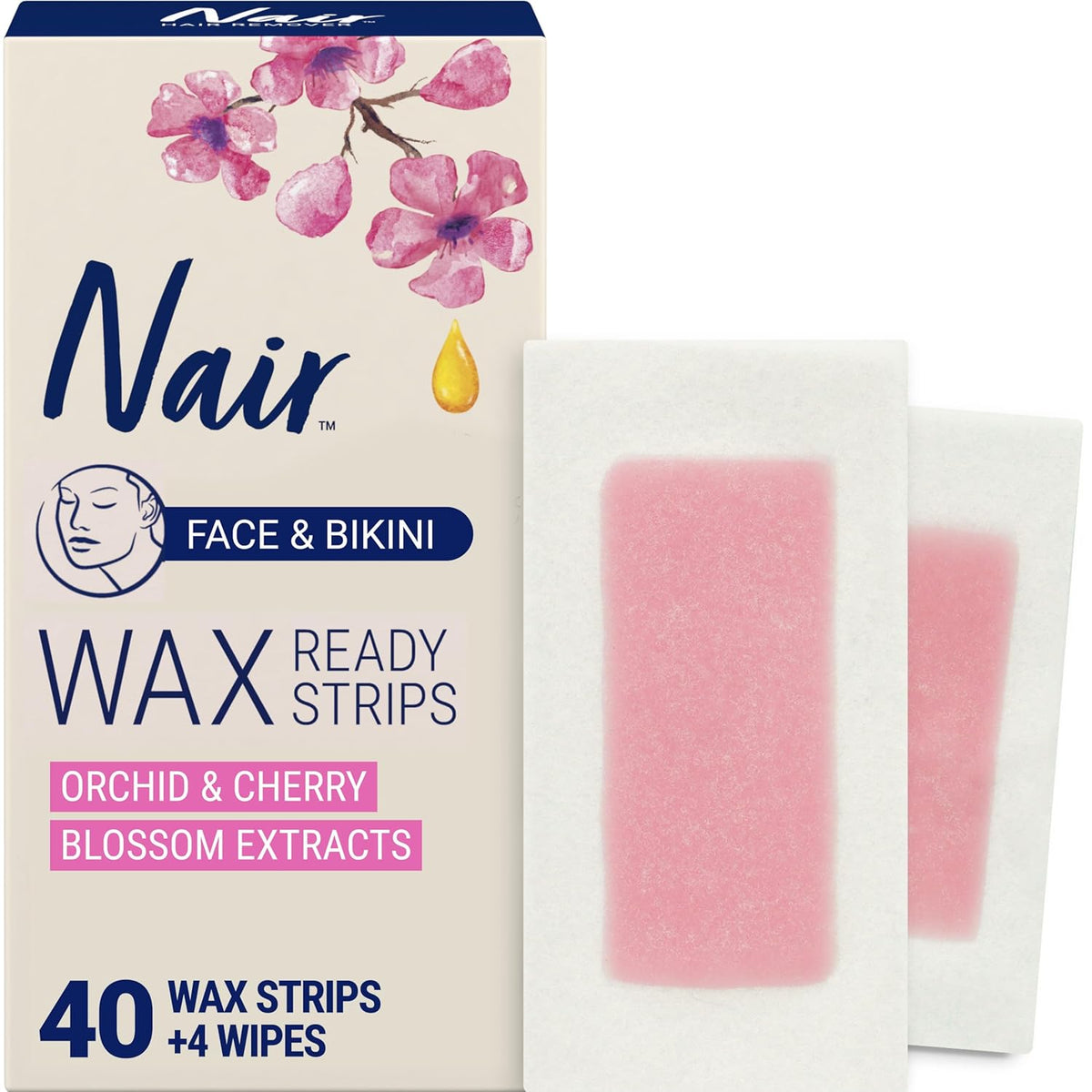NAIR WAX READY STRIPS FOR FACE AND BIKINI