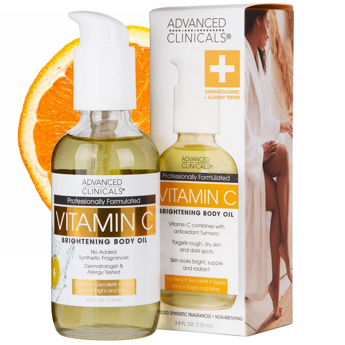 ADVANCED CLINICALS VITAMIN C BRIGHTENING BODY OIL