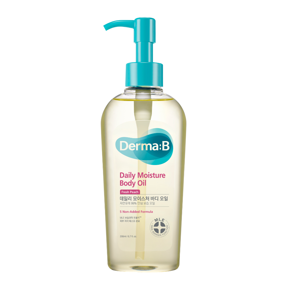 DERMA B DAILY MOISTURE BODY OIL  FRESH PEACH