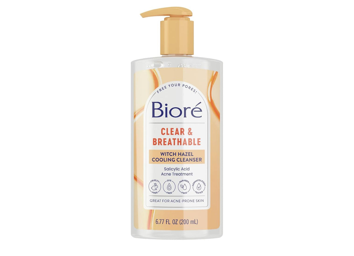 Biore Witch Hazel Cooling Cleanser 6.77 Ounce Pump