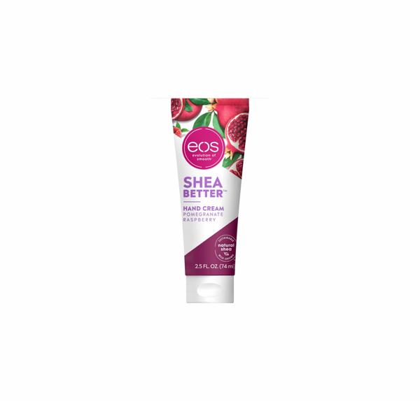 eos Shea Better Hand Cream - Pomegranate Raspberry, Natural Butter Lotion and Skin Care, 24 Hour Hydration with Shea Butter & Oil, 2.5 oz