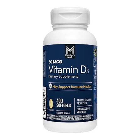 MEMBER'S MARK VITAMIN D3 DIATERY SUPPLEMENT