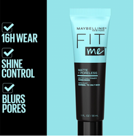 Maybelline New York Fit Me Matte + Poreless Mattifying Face Primer Makeup With Sunscreen, Broad Spectrum SPF 20