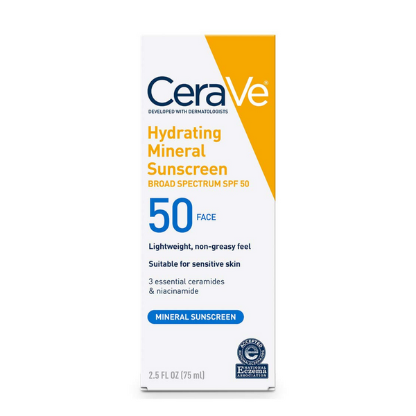 Cerave Hydrating Mineral  FaceSunscreen SPF 50