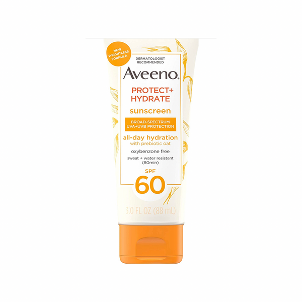 Aveeno Protect + Hydrate Sunscreen Lotion, SPF 60 Oil-Free,