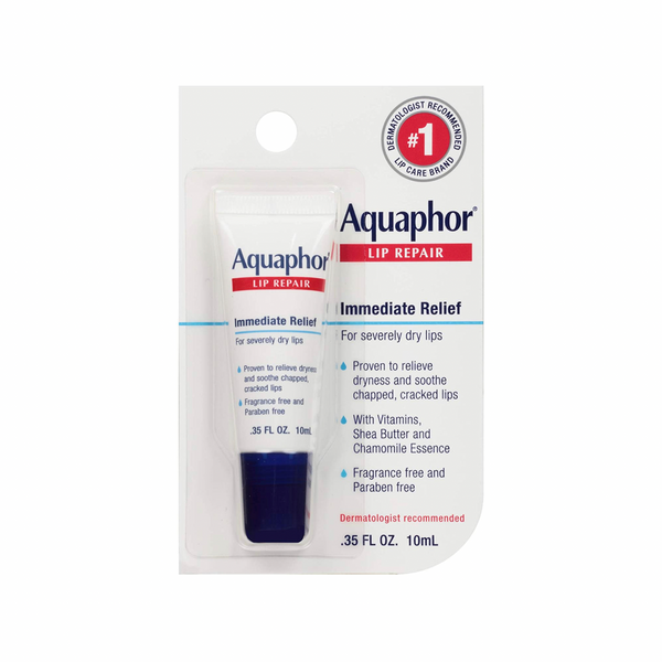 Aquaphor Lip Repair Ointment - Long-lasting Moisture to Soothe Dry Chapped Lips