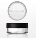 Clear Jar with Matte Black Cap and Twist/Lock Sifter(Tools)