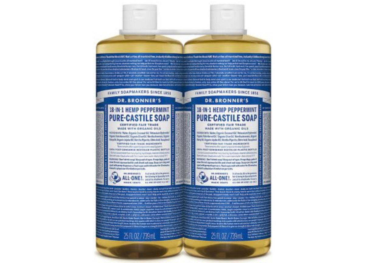 Dr. Bronner's Hemp Peppermint Pure-Castile Soap  25oz